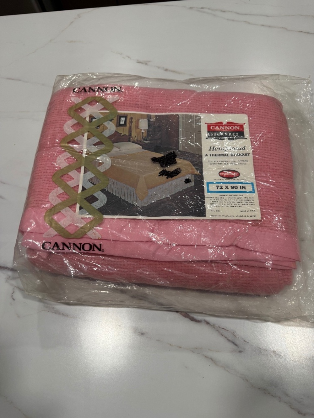 Vintage Canon Hempstead “ pink thermal blanket” brand new